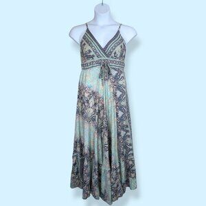 NWT Palak Paisley Metallic Maxi Dress